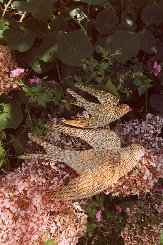 Small Brass Bird Wall Hanging