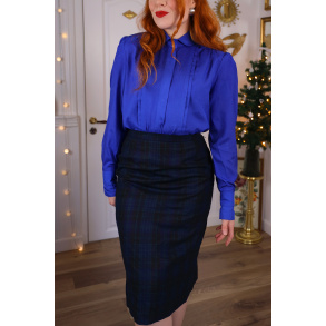 Bright Blue Vintage Blouse | M