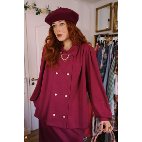 Bright Burgundy 80's Vintage Set | XXL