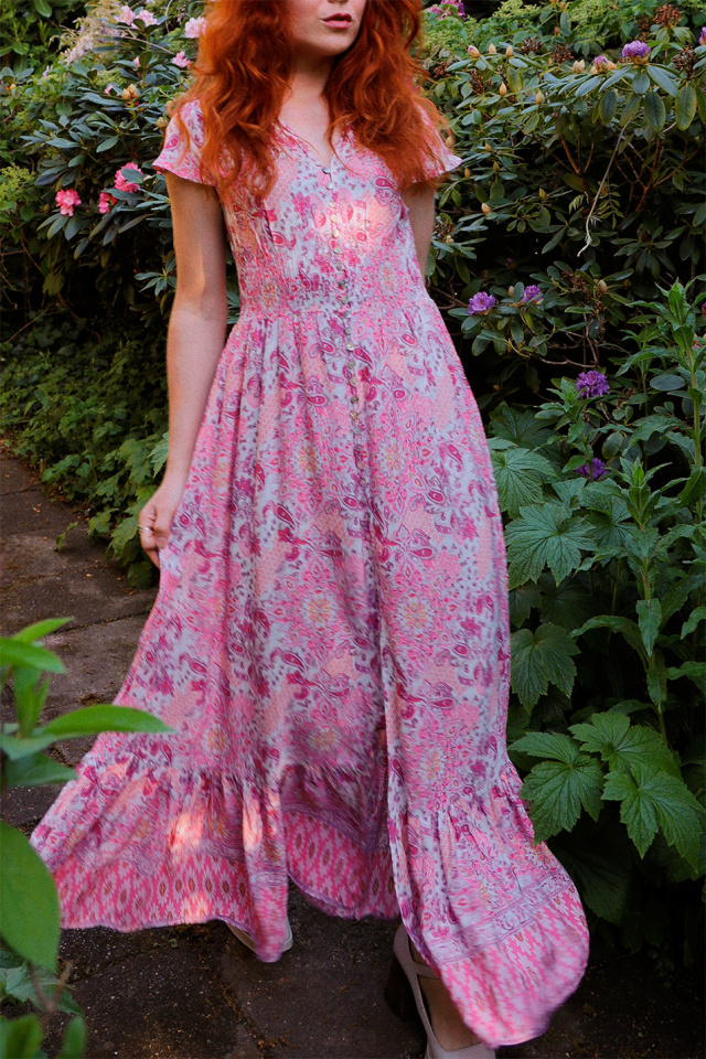 Boheme Summer Pink Dress 