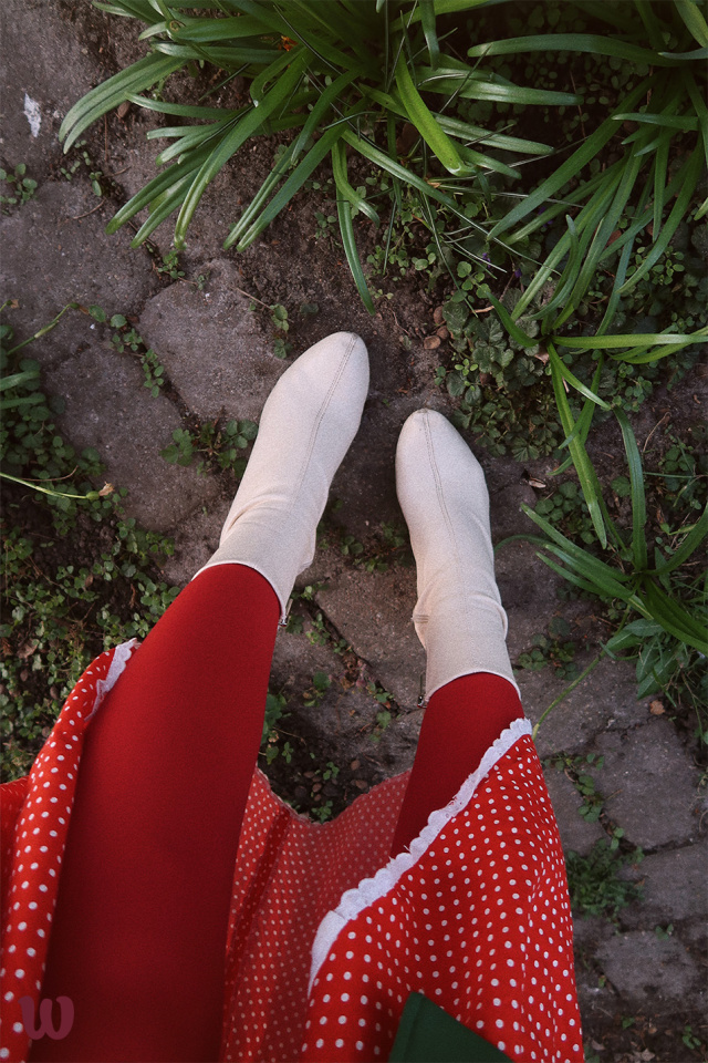 Red Happy Tights 