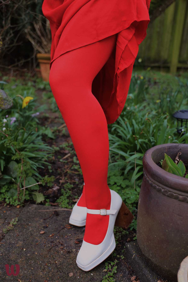 Red Happy Tights 