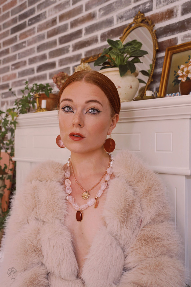 Terracotta Stone Earrings 