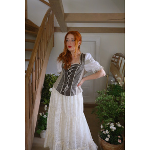 Romantic Cottagecore Vintage Top | L