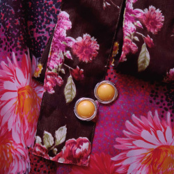 Brown Floral Hair Tie 