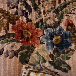 Stunning Brown Floral Velvet Retro Pillow