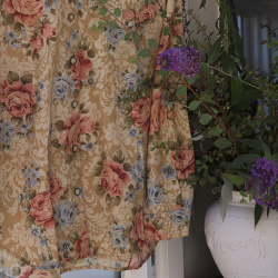 Brown Floral Vintage Blouse | M/L