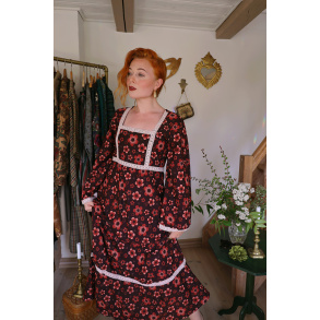 Brown Yvonne Cotton Dress | Photoshoot Piece | S