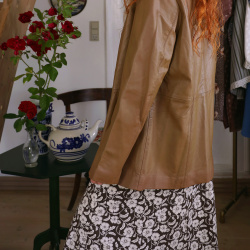 Brown Leather Vintage Jacket | L