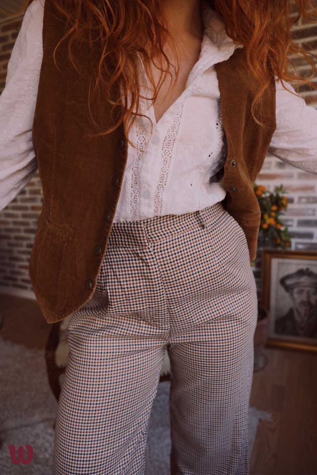 Brown Retro Trousers 