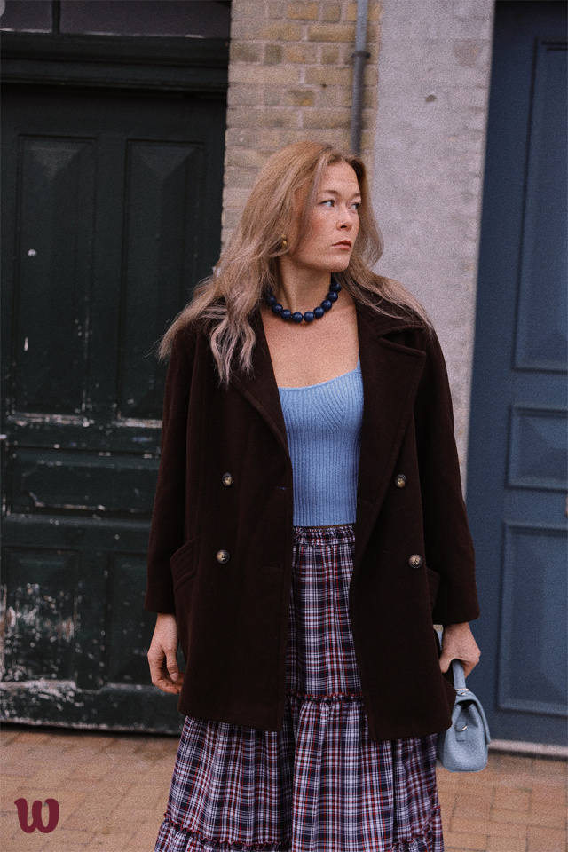 Brown Vintage Wool Coat | S