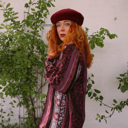 Burgundy Wine Red 90's Blouse | M