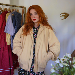 Butter Yellow Mens Vintage Jacket | XXL