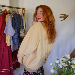 Butter Yellow Mens Vintage Jacket | XXL