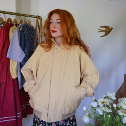 Butter Yellow Mens Vintage Jacket | XXL