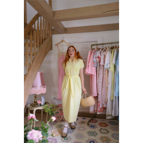 Buttercream Yellow Vintage Dress | M/L