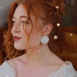 Silver Calendula Earrings | Desperate Jewlery