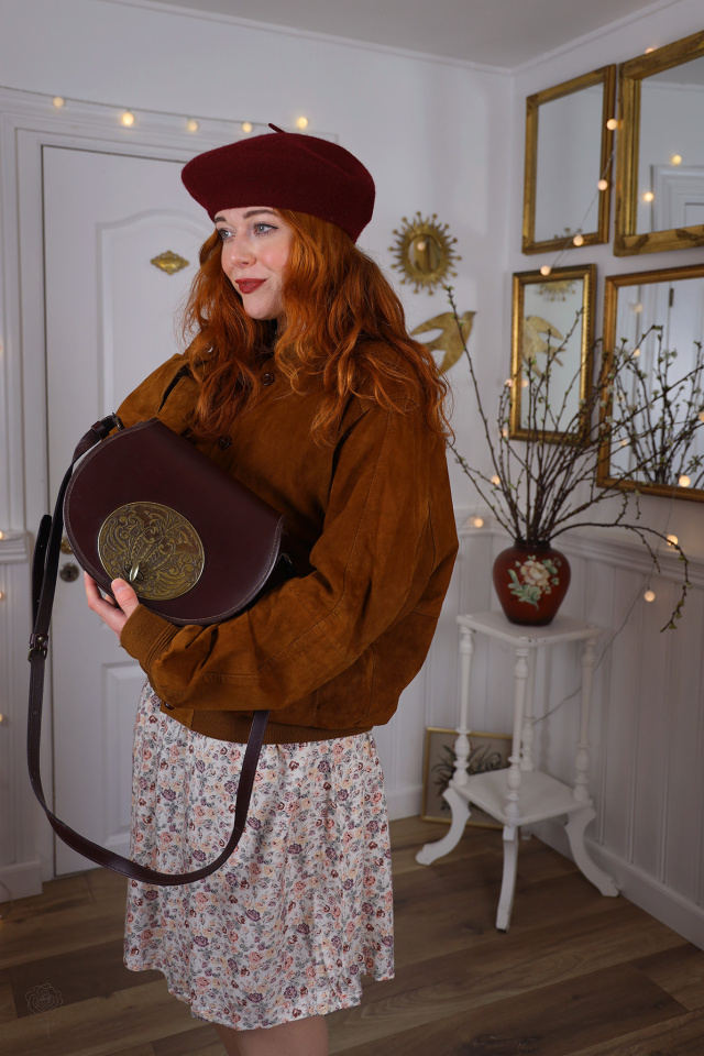 Brown Suede Mens Vintage Jacket | Mens L