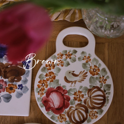 Ceramic Handpainted Decorations or Plates 