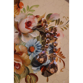 Champagne Glass Drop Earrings 