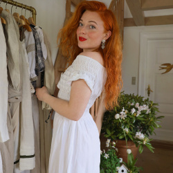 Charming White Mini Boho Summer Dress | S