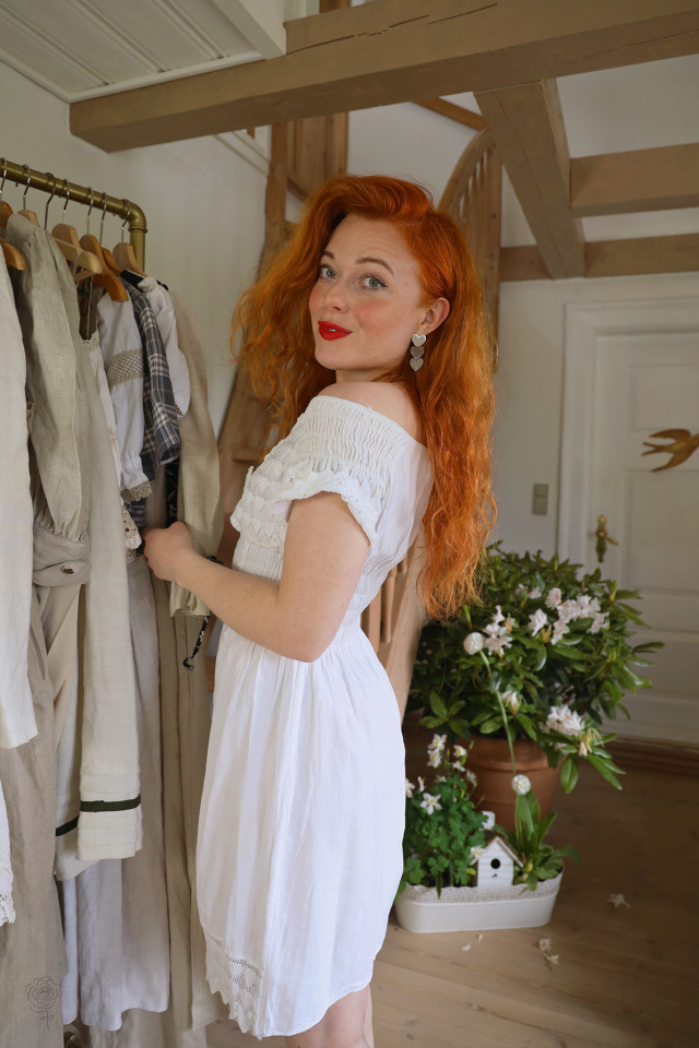 Charming White Mini Boho Summer Dress | S