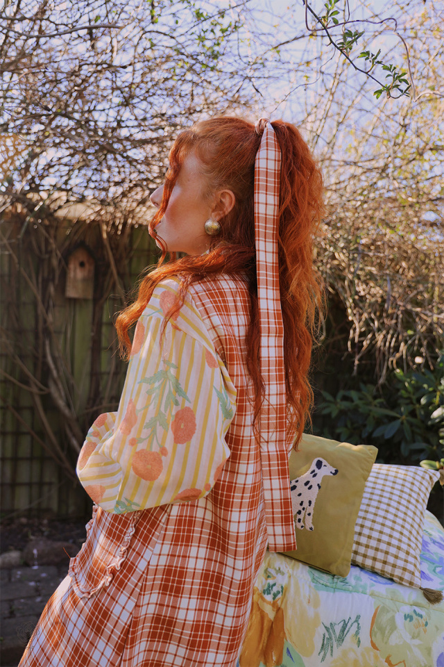 Cheerful Spring Pinafore Dress 