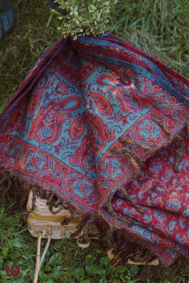 Cherry Cherry Scarf & Blanket Catalog Bohemian Wonders