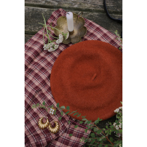 Chestnut Wool Beret 