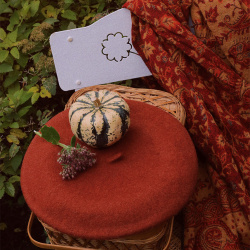 Chestnut Wool Beret 