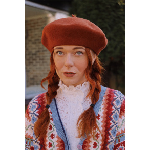 Chestnut Wool Beret 