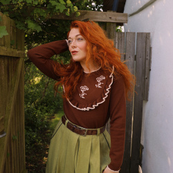 Chocolate Rose Sweater 