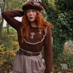 Chocolate Rose Sweater 