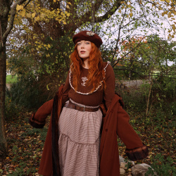 Brown Mellow Gingham Maxi Skirt 