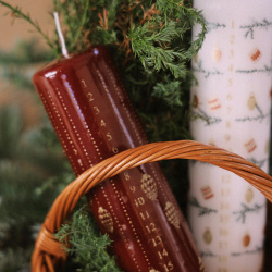 Count Down to Christmas Candles Set 