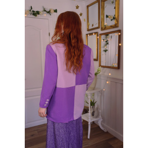 Block Purple Vintage Blazer | L