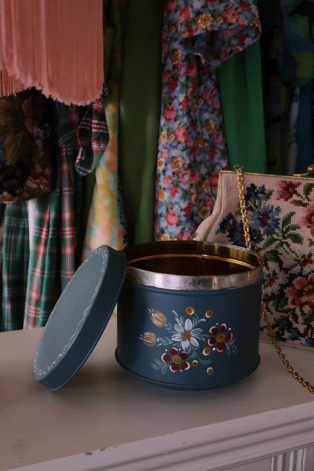 Turquoise Handpainted Teapot &amp; Cookie Jar 