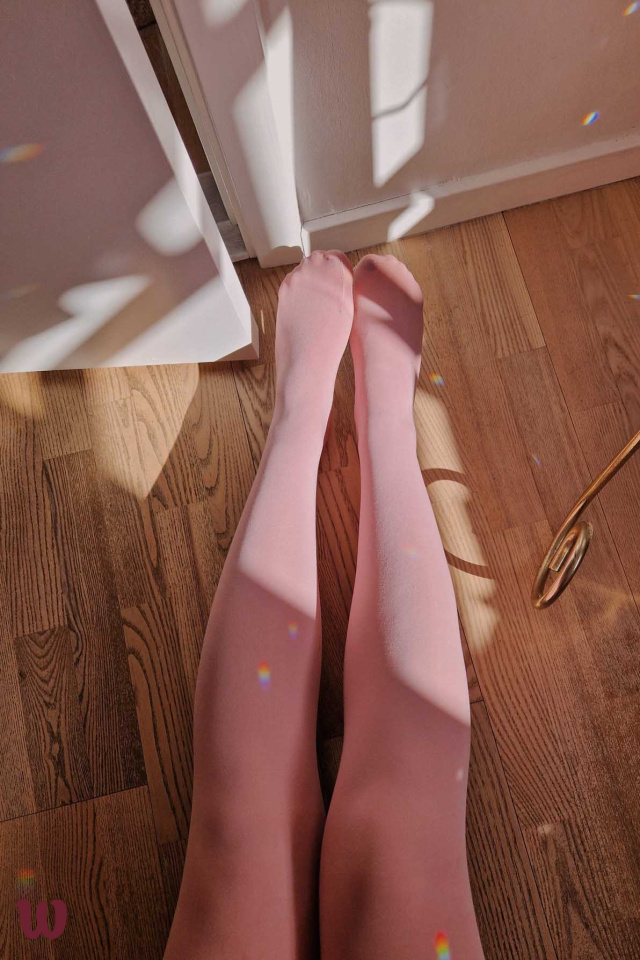Cotton Candy Pink Happy Tights