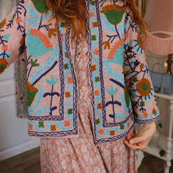 Autumn Flowers Cotton Jacket 