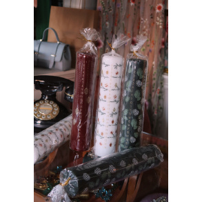 Tara | 1 Green Christmas Candle 