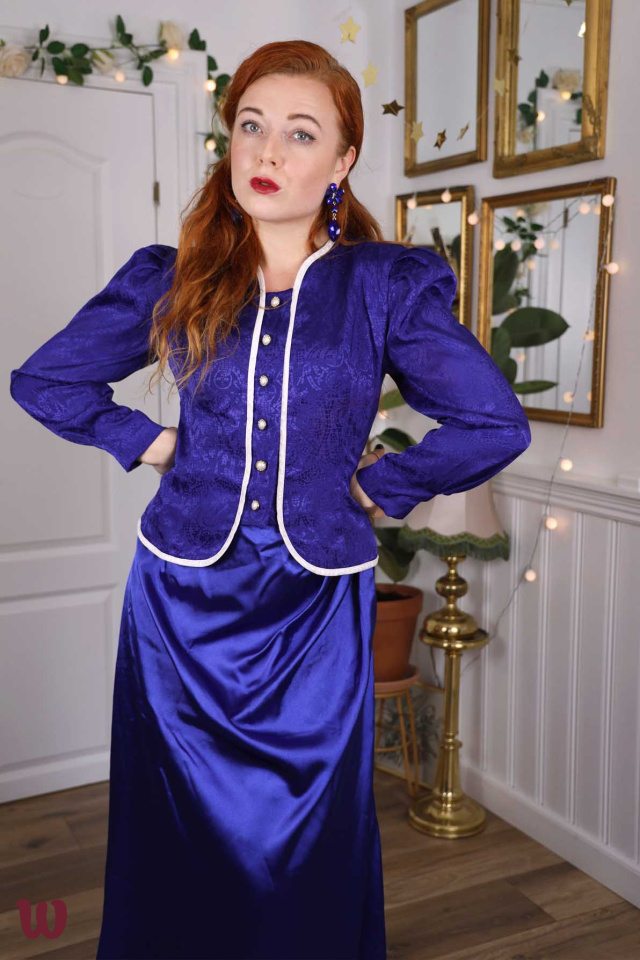 Blue Leslie Fay Vintage Jacket | M