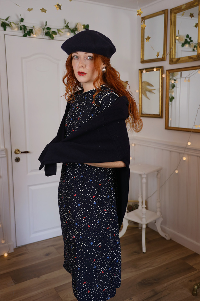 Simple Dark Blue Wool Sweater | S-XL