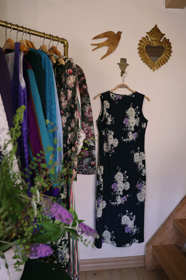 Dark Blue Romantic 90's Dress | S