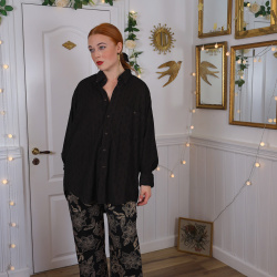 Dark Brown Comfy Mens Shirt | Mens L