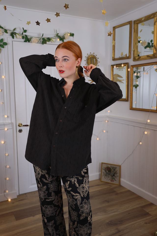 Dark Brown Comfy Mens Shirt | Mens L