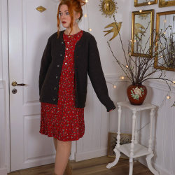 Soft Brown Vintage Cardigan | S