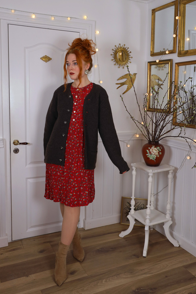 Soft Brown Vintage Cardigan | S