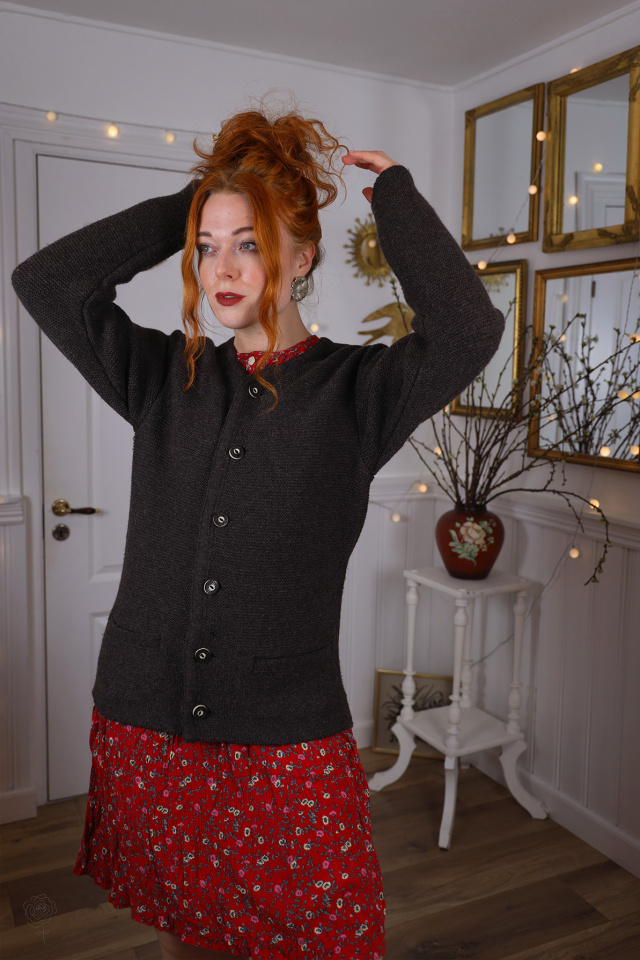 Soft Brown Vintage Cardigan | S