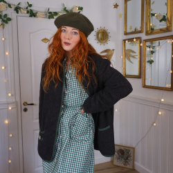 Dark Grey Wool Vintage Jacket | L