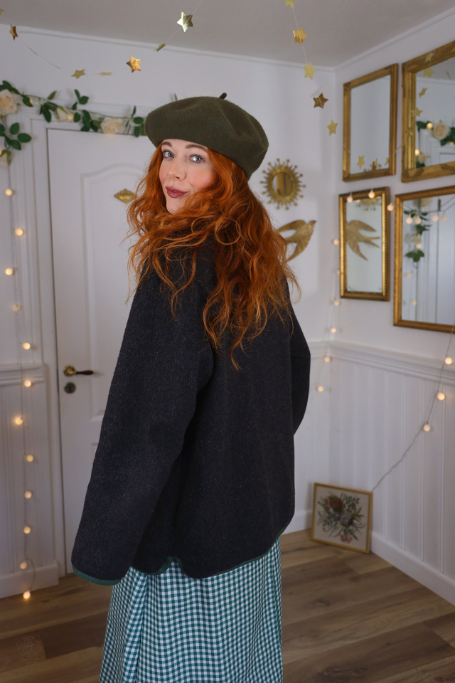 Dark Grey Wool Vintage Jacket | L